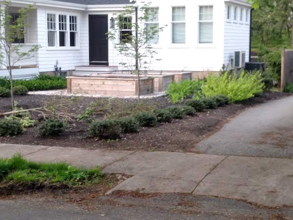 raised garden bed ready for plants