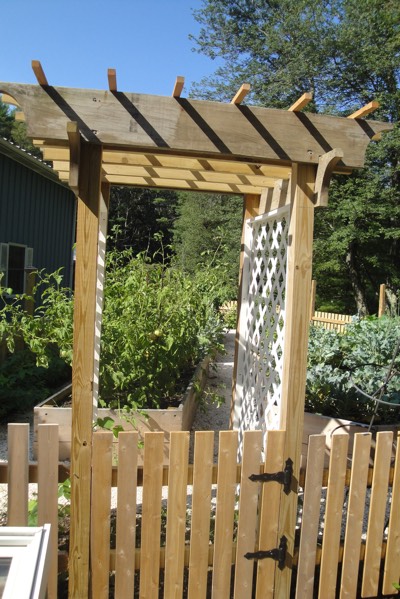 garden arbor accessory for your raised bed garden system